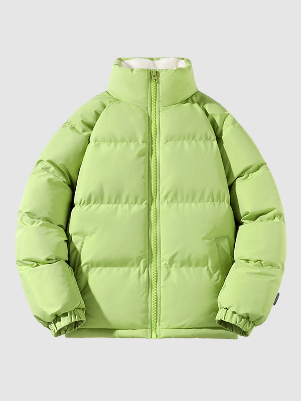 Men's winter puffer jacket with relaxed fit