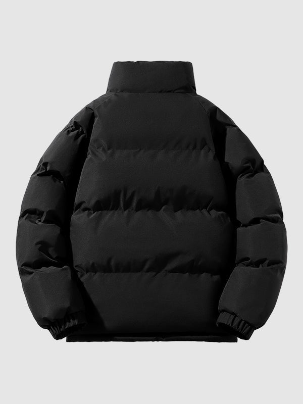 Men's winter puffer jacket with relaxed fit