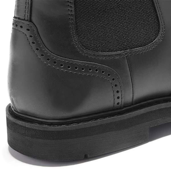 Men's leather Chelsea boots with rubber sole