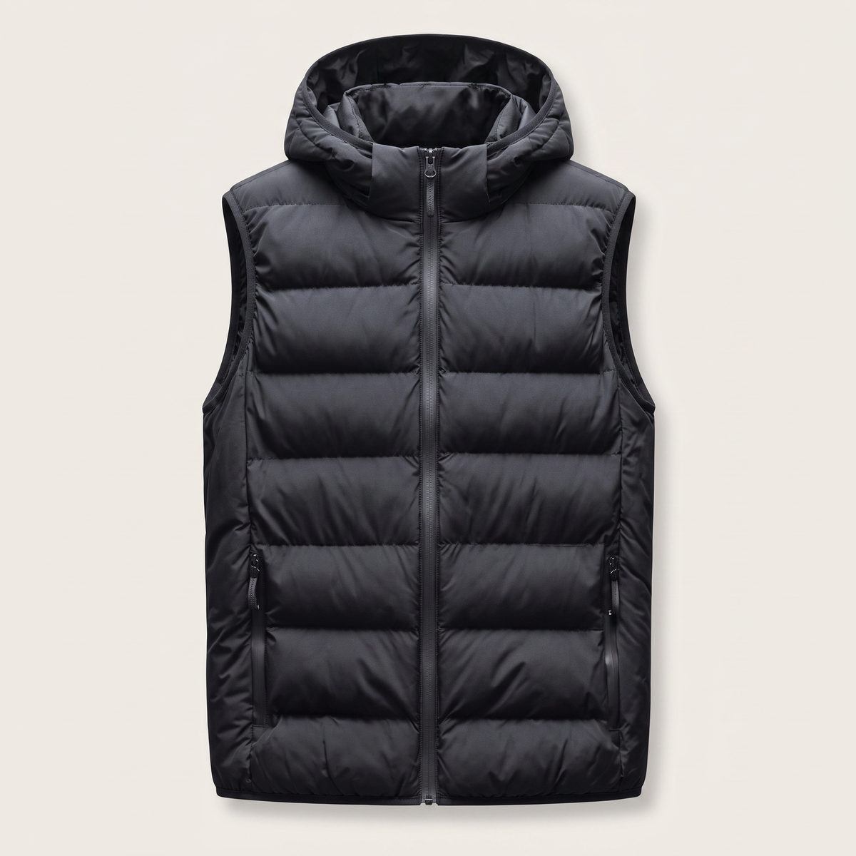Greg | Men's Puffer Vest with Down Fill and Detachable Hood