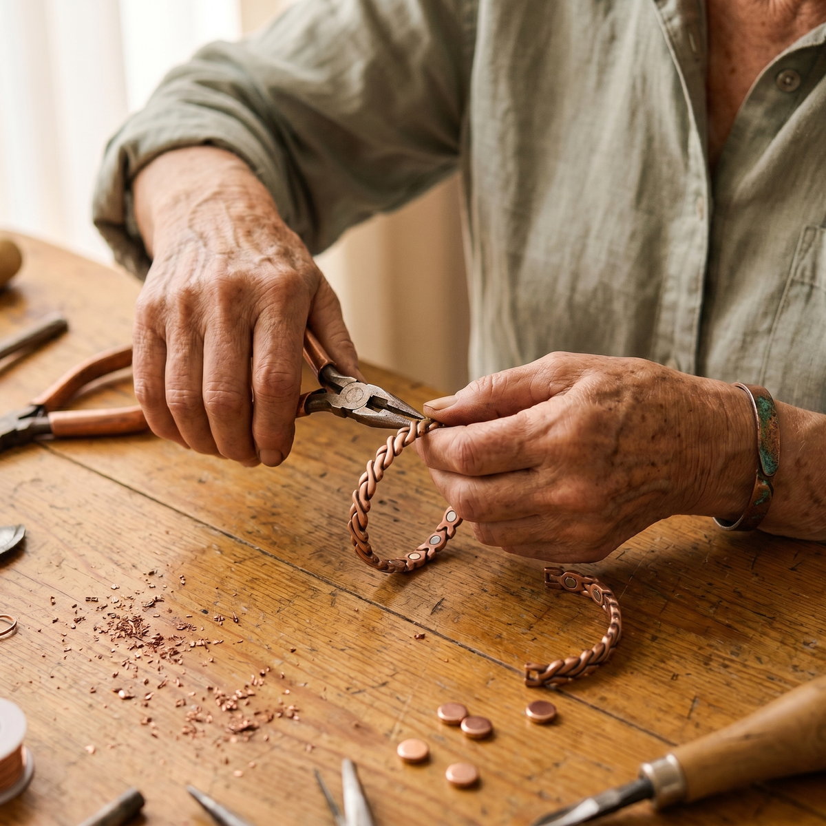 Calder's Dune Copper Anklet