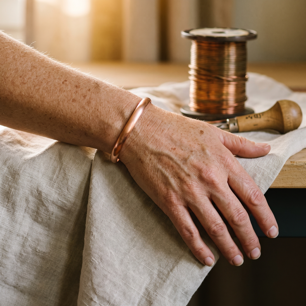 Calder's Flow Copper Bracelet