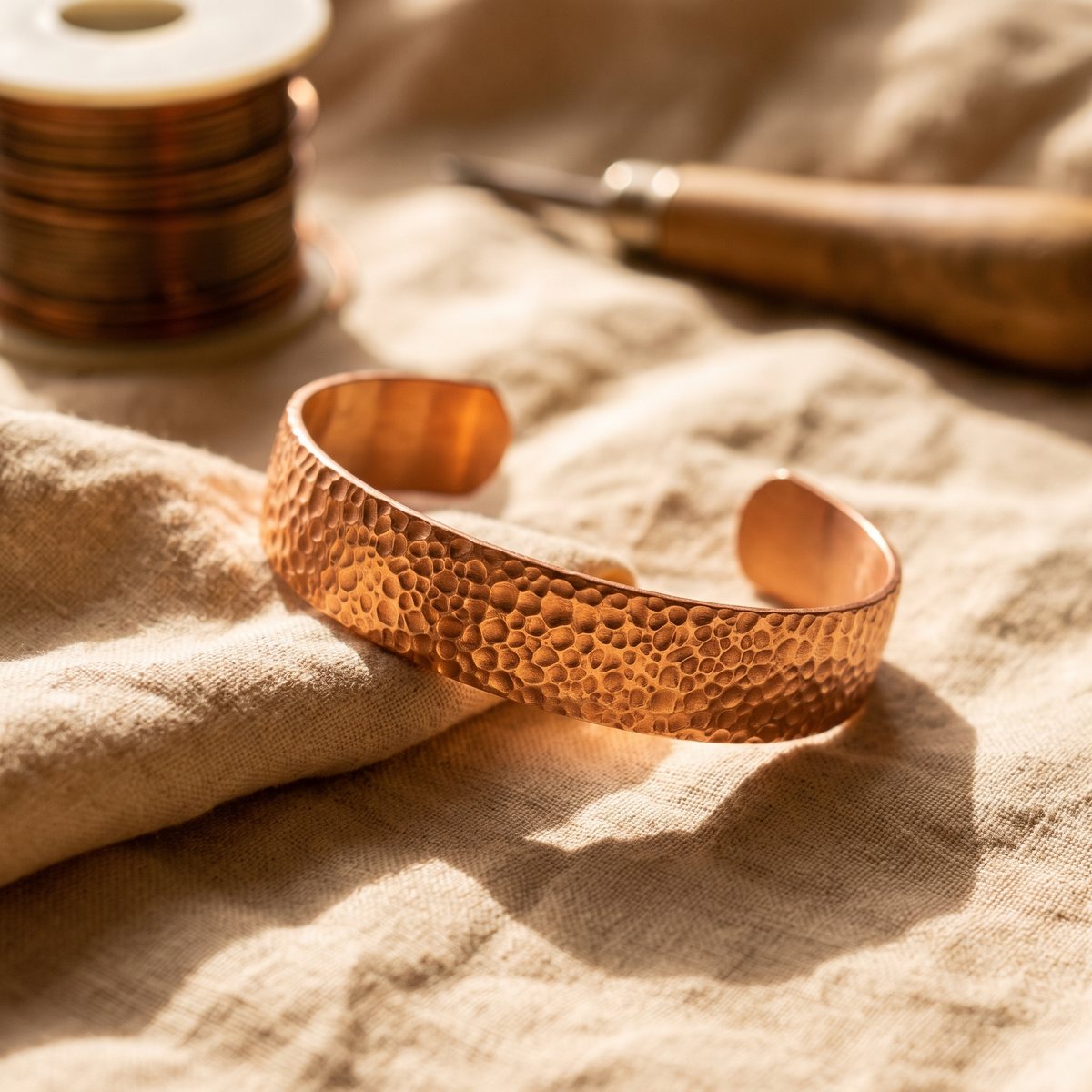 Calder's Moon Copper Bracelet