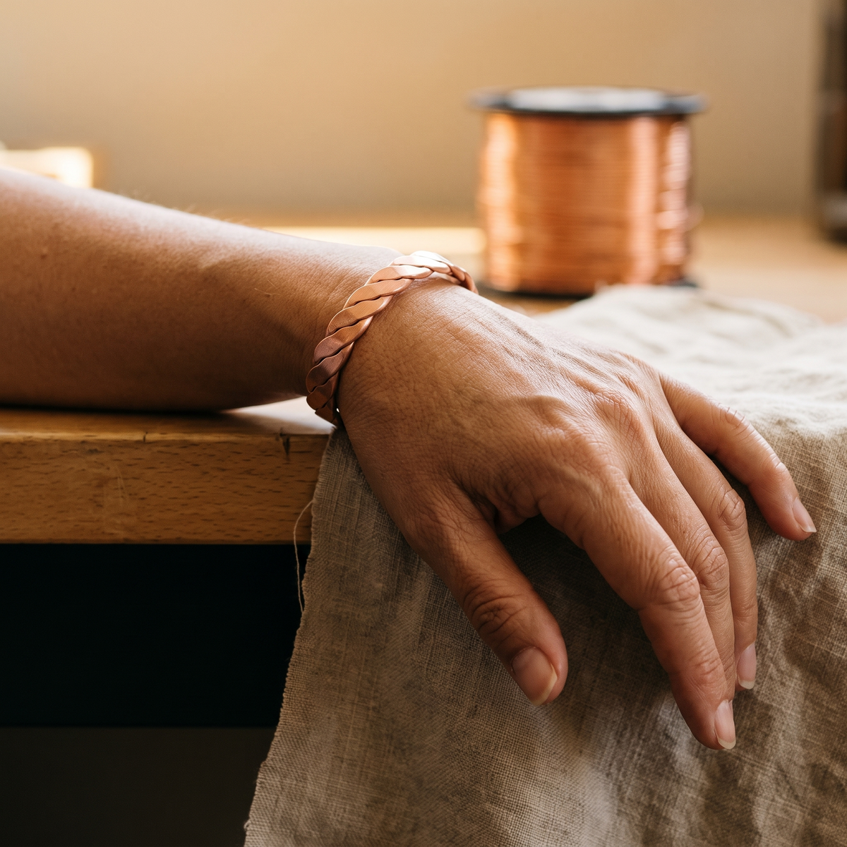 Calder's Reed Copper Bracelet
