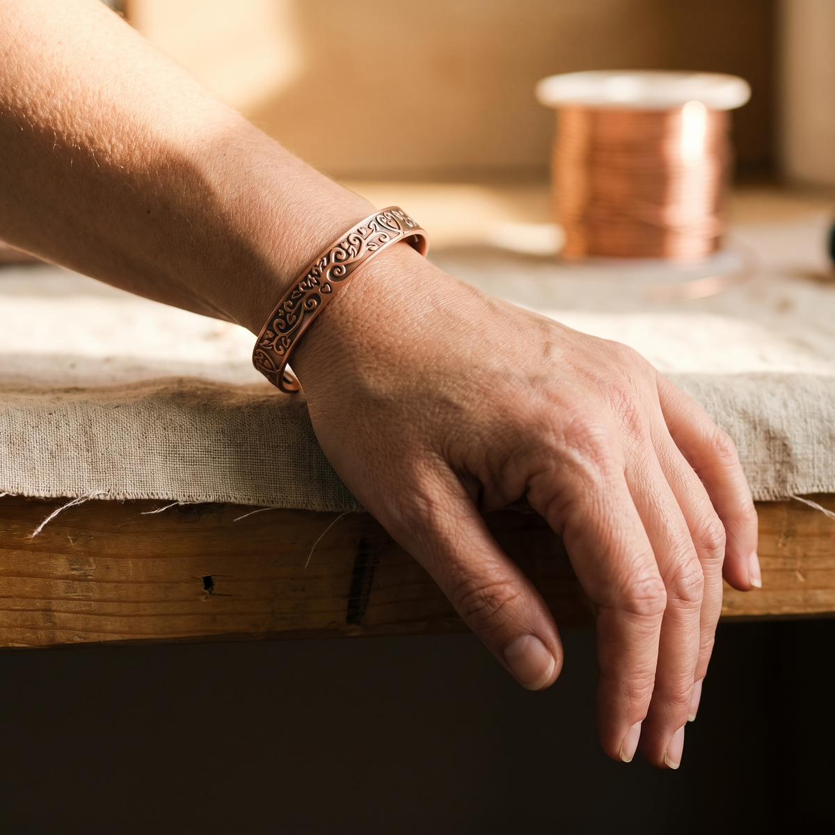 Calder's Tide Copper Bracelet