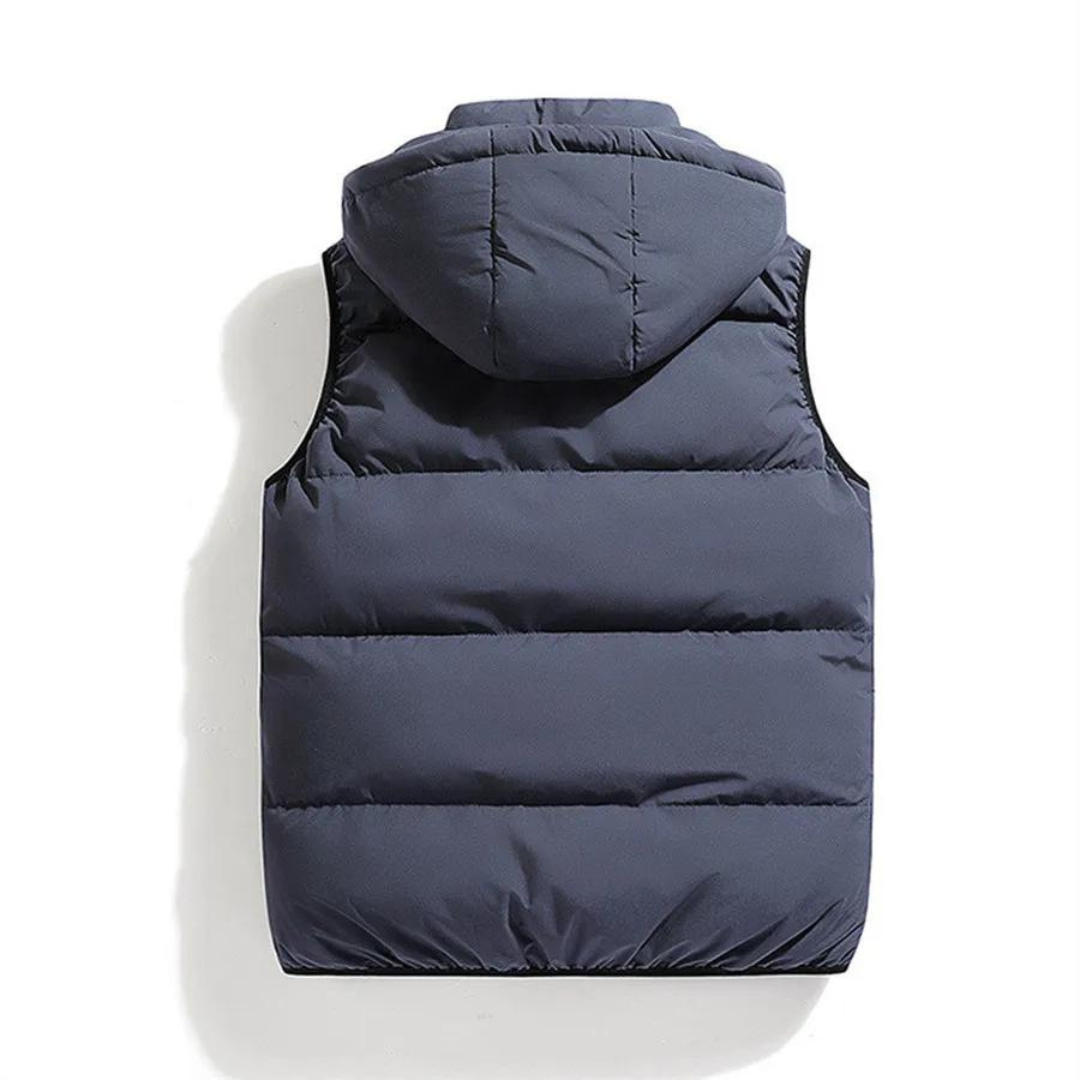 Sean | Men's Puffer Vest with Recycled Down and Detachable Hood