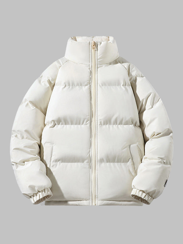 Men's winter puffer jacket with relaxed fit