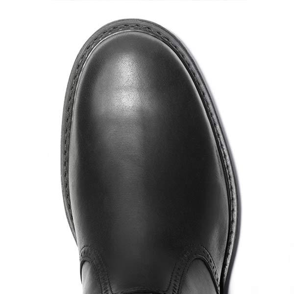 Men's leather Chelsea boots with rubber sole
