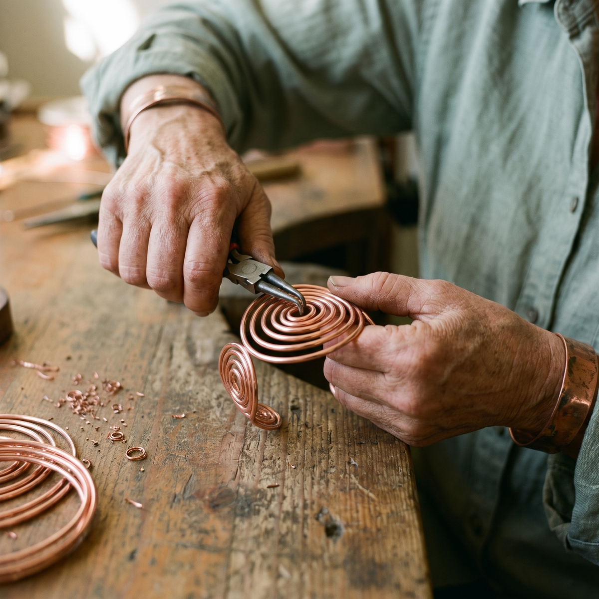 Calder's Tide Copper Bracelet