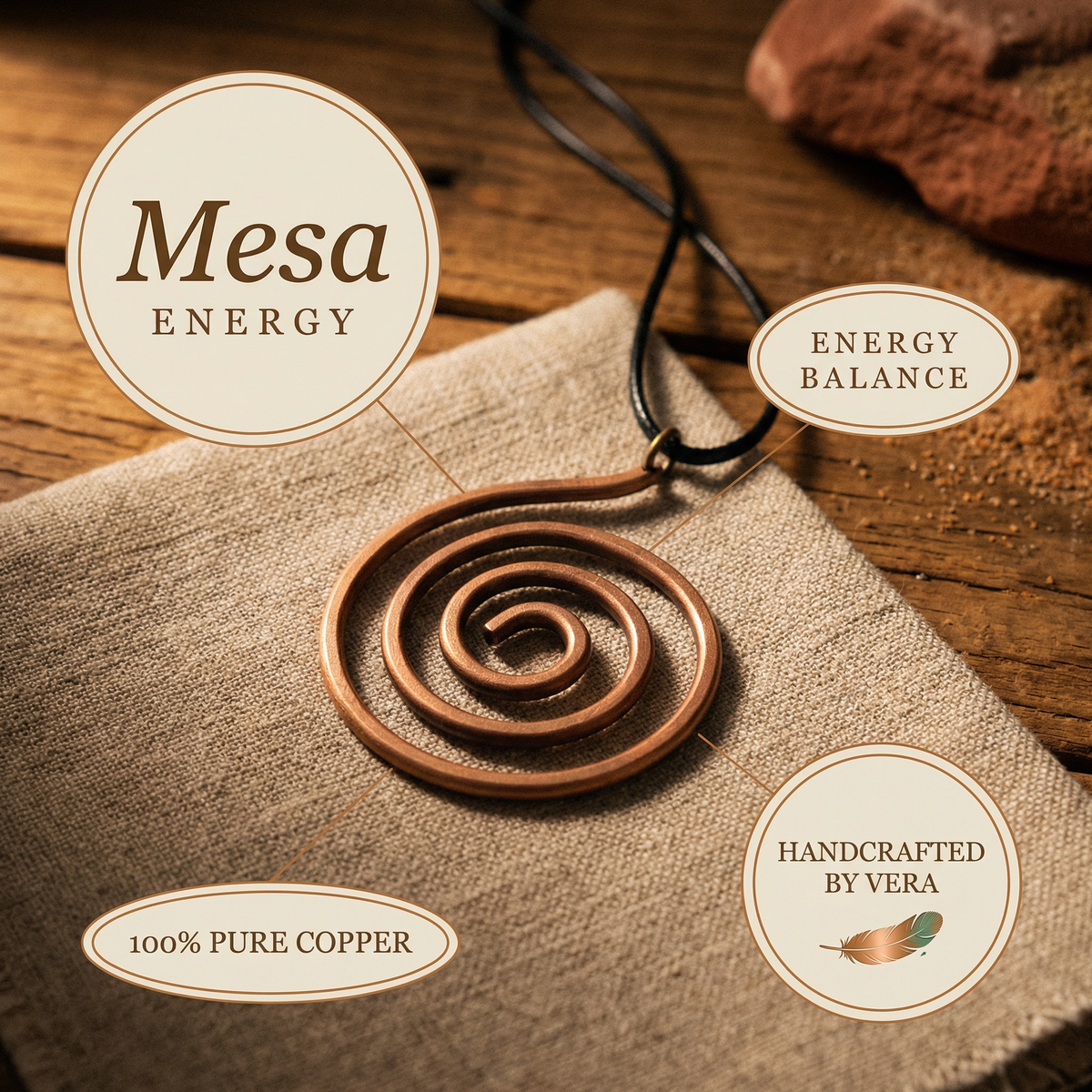 Calder's Mesa Copper Necklace