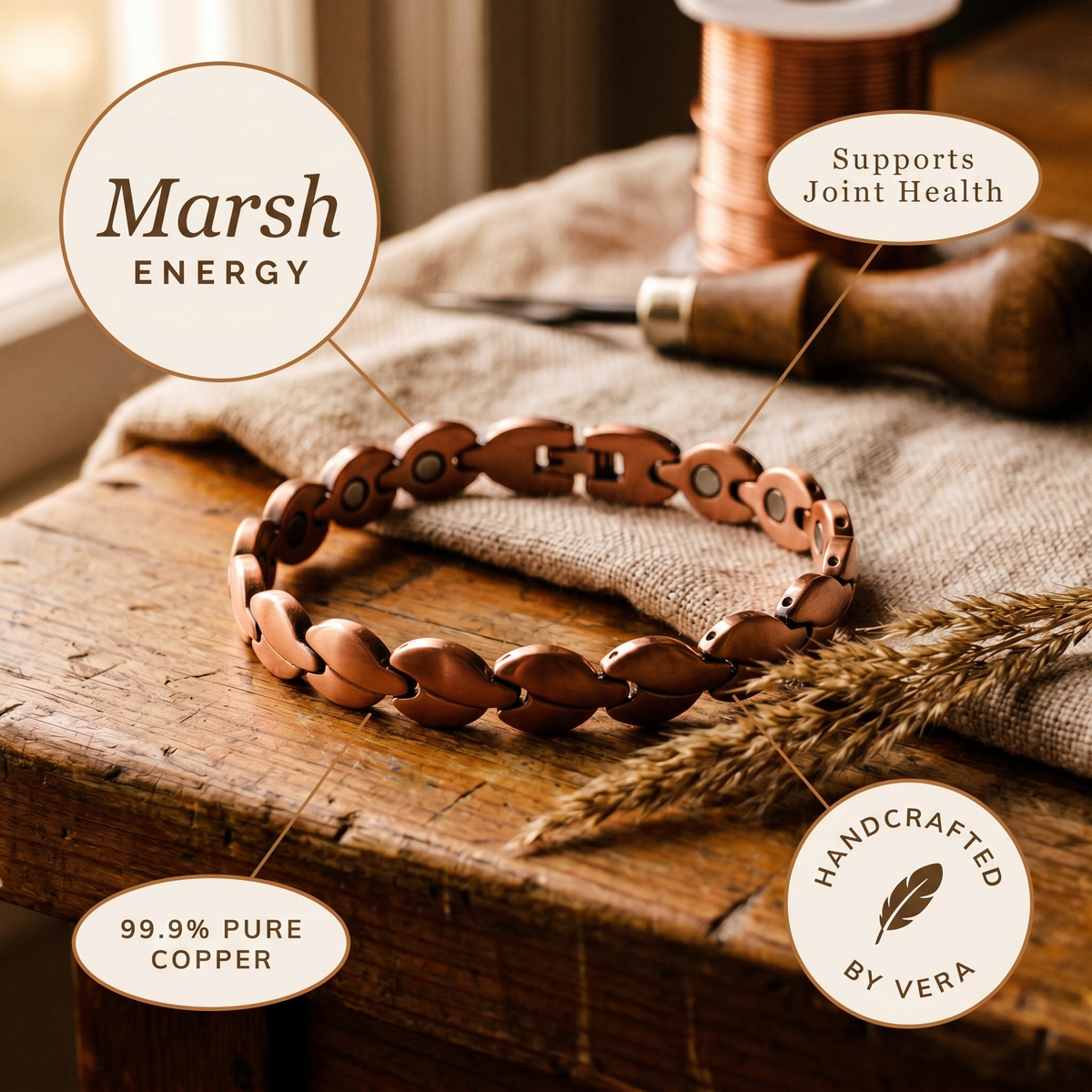 Calder's Marsh Copper Anklet