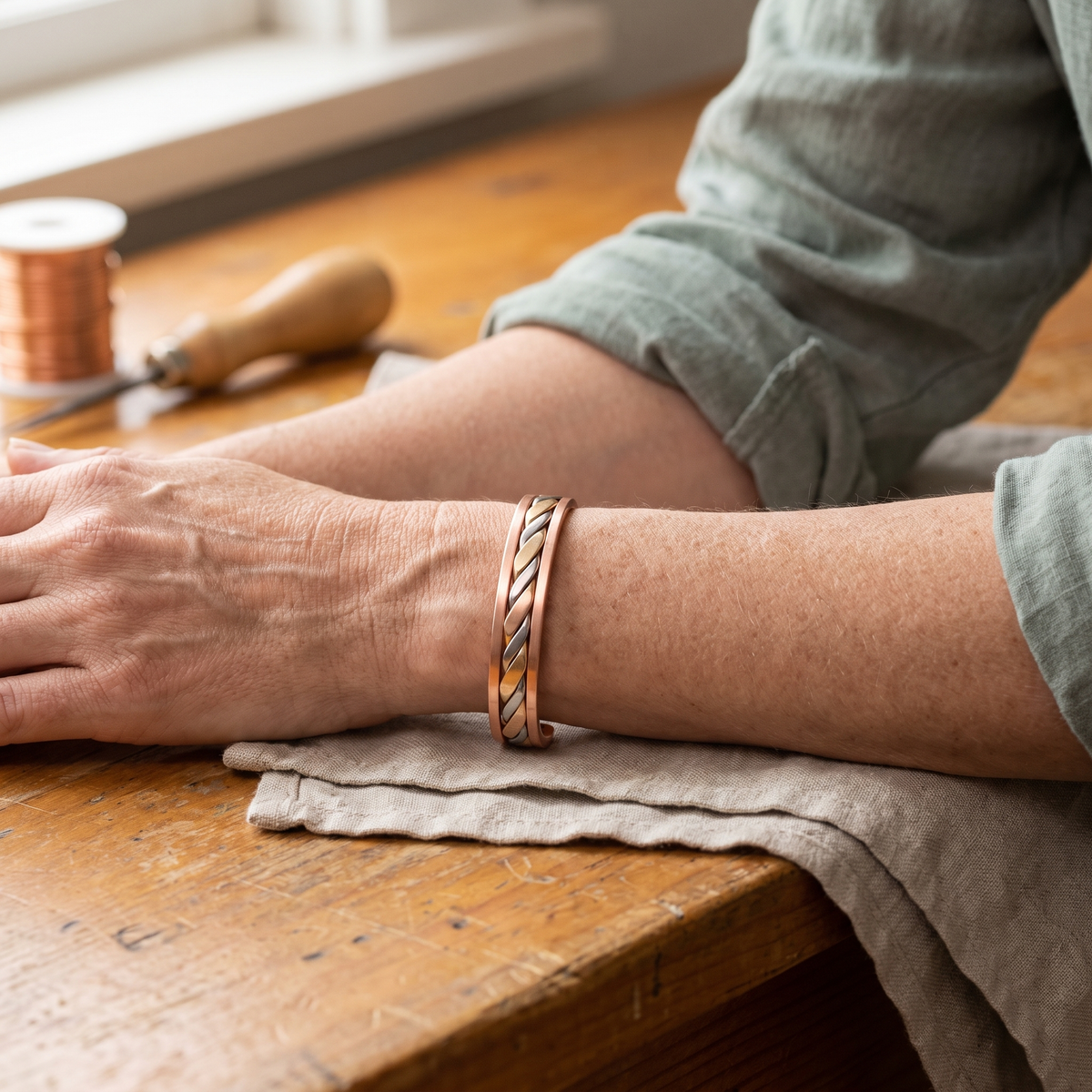 Calder's Bud Copper Bracelet