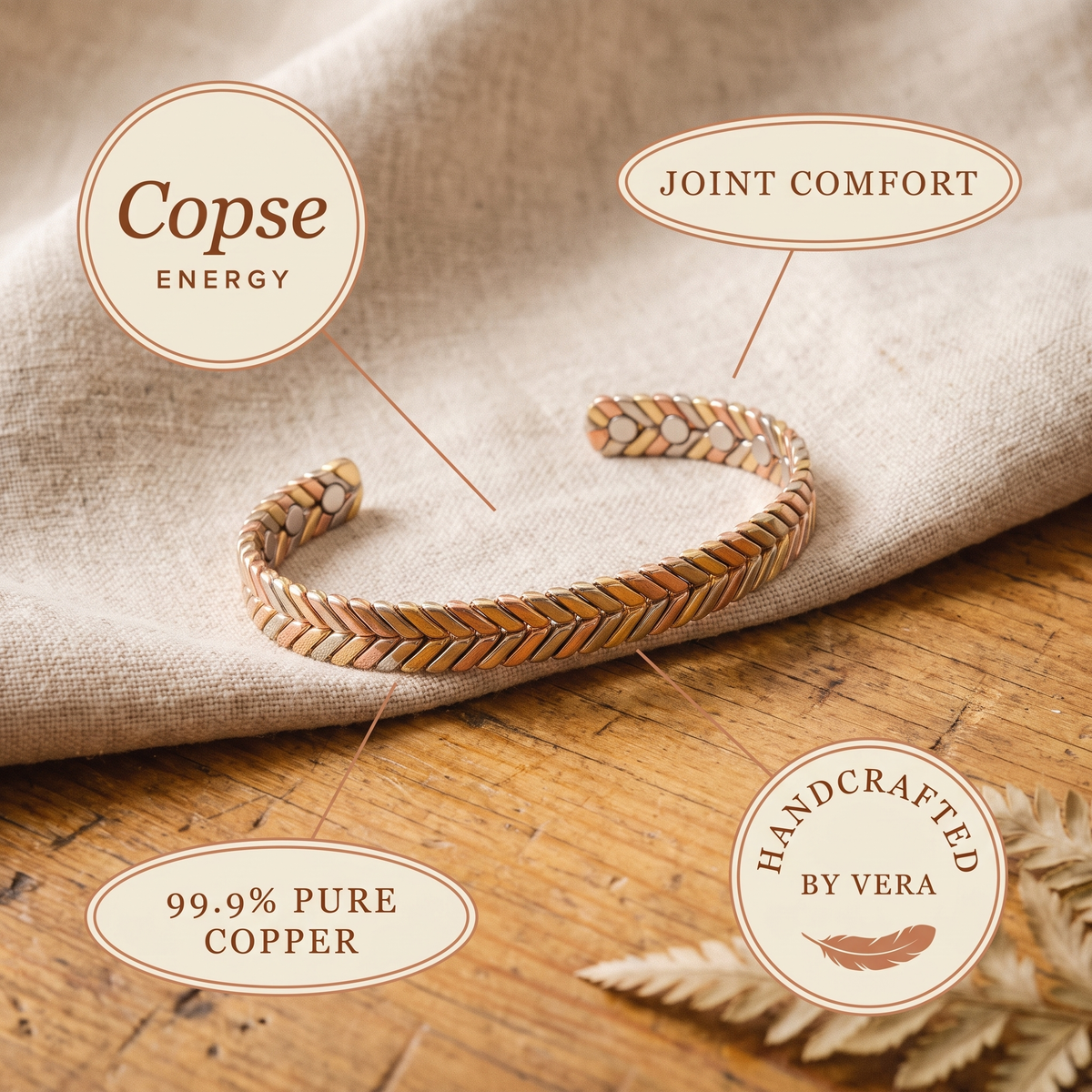 Calder's Copse Copper Bracelet