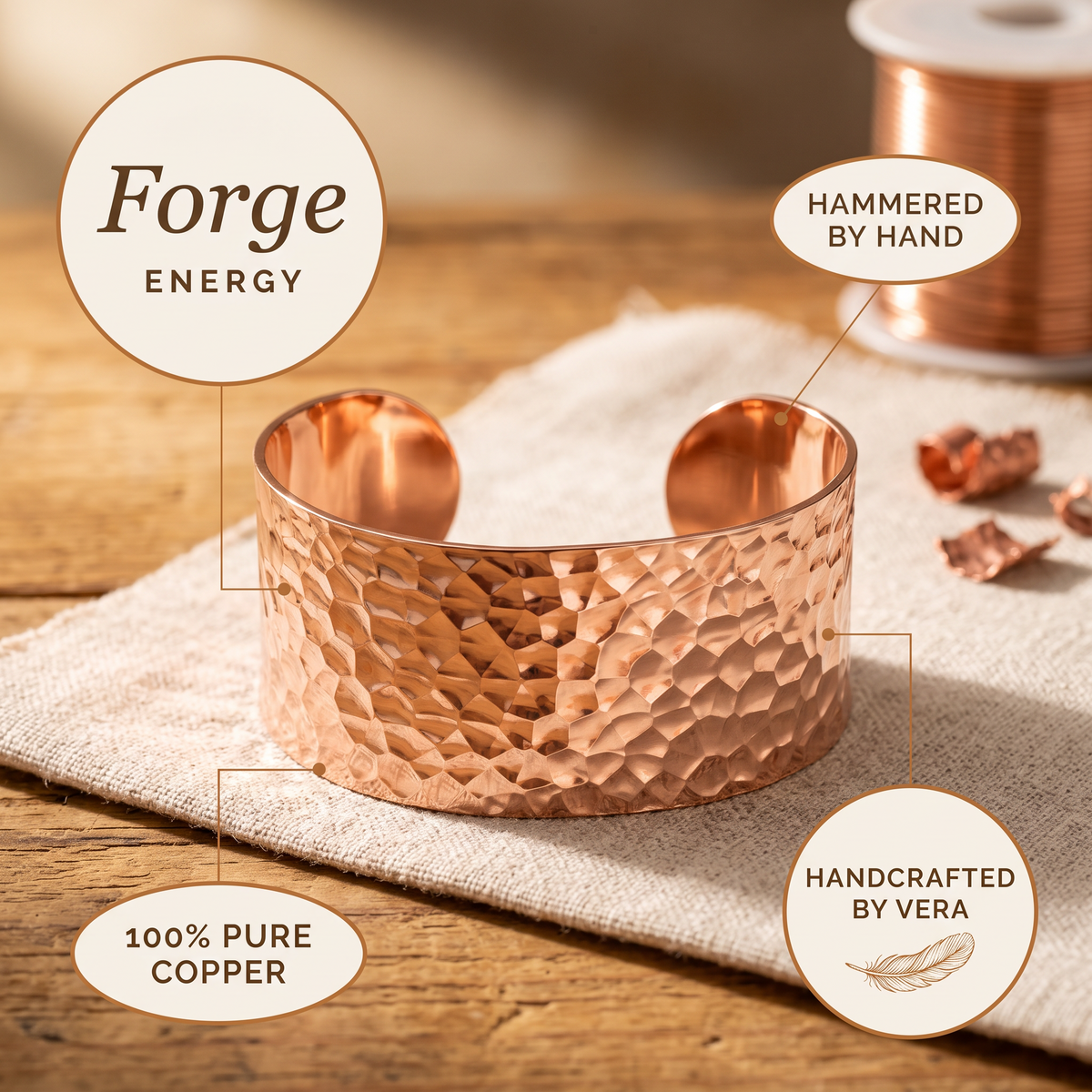 Calder's Forge Copper Bracelet