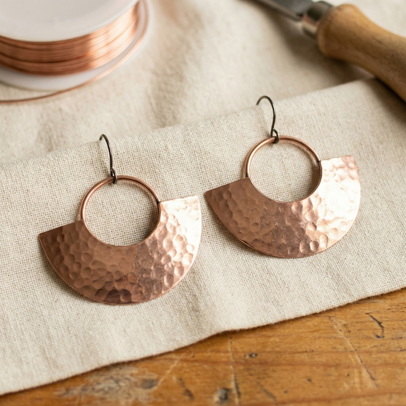 Calder's Sol Copper Earrings