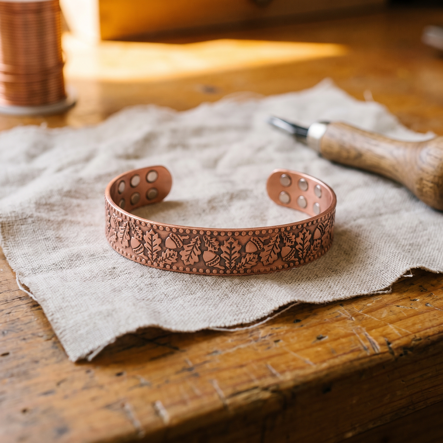 Calder's Timber Copper Bracelet
