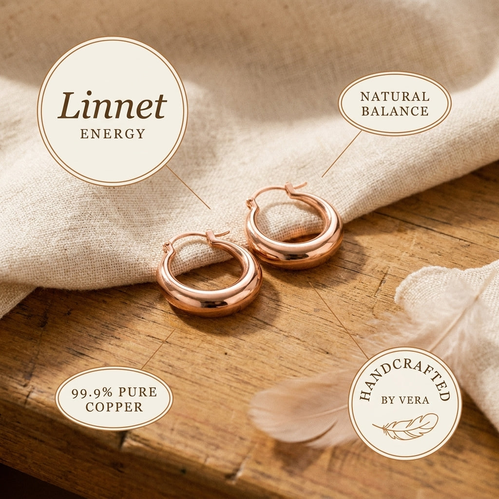 Calder's Linnet Copper Hoop Earrings
