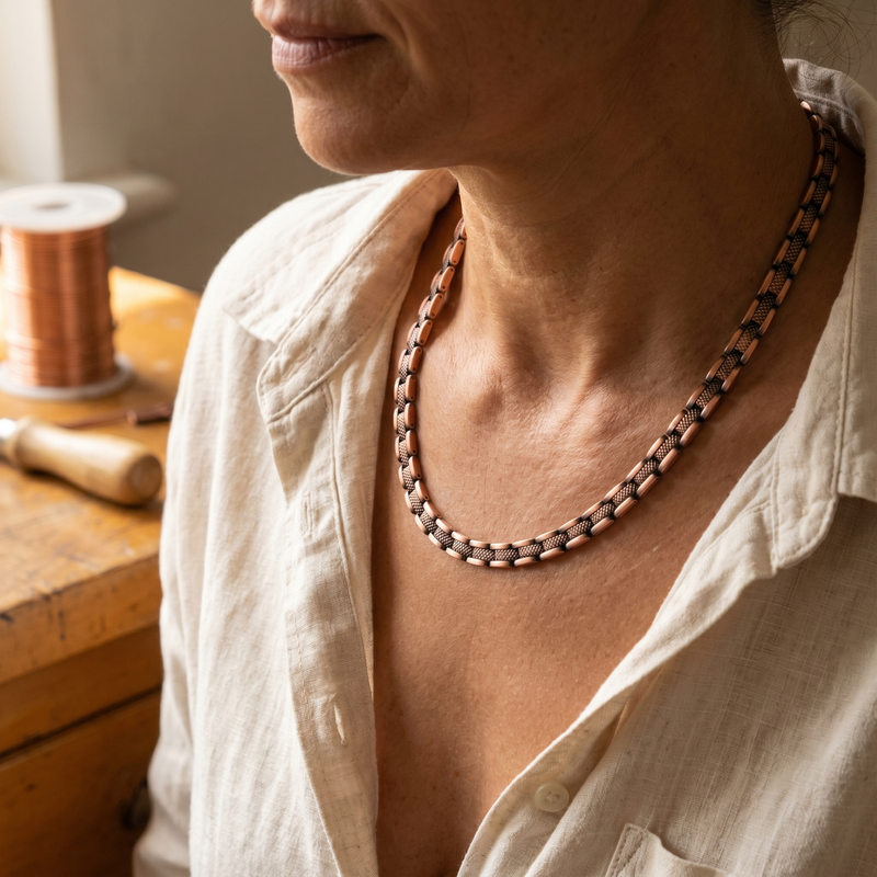 Calder's Haze Copper Necklace